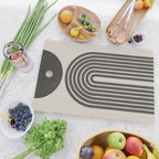 Mid Century Modern Beige and Black  Cutting Board Gallery Image 2