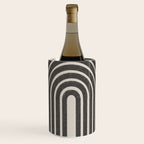 Mid Century Modern Beige and Black  Wine Chiller Gallery Image 1