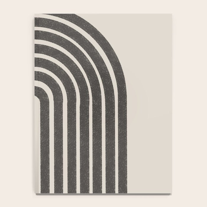 Mid Century Modern Beige and Black  Notebook Gallery Image 4