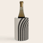 Mid Century Modern Beige and Black  Wine Chiller Gallery Image 2