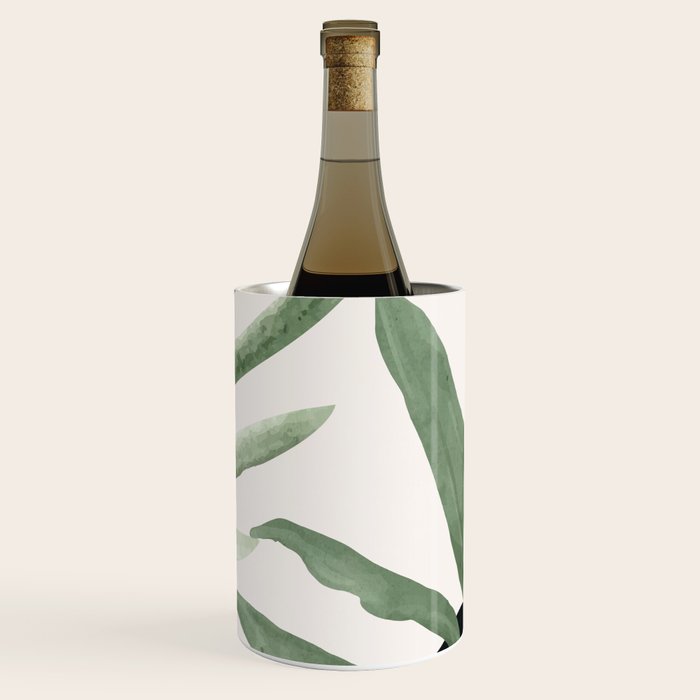 Abstract Art Tropical Leaves 10 Wine Chiller Gallery Image 1