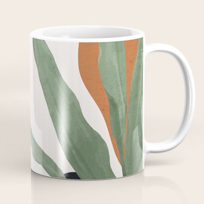 Abstract Art Tropical Leaves 10 Coffee Mug Gallery Image 1