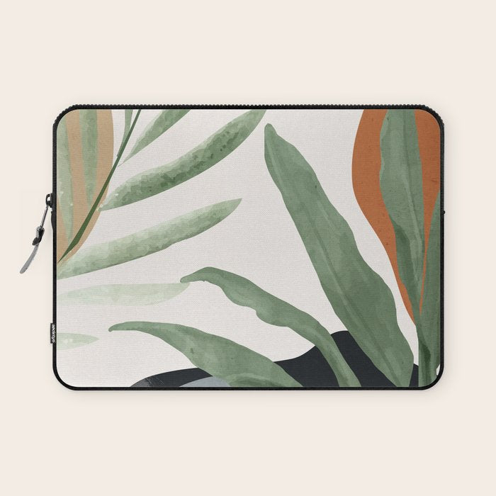 Abstract Art Tropical Leaves 10 Laptop Sleeve Gallery Image 1