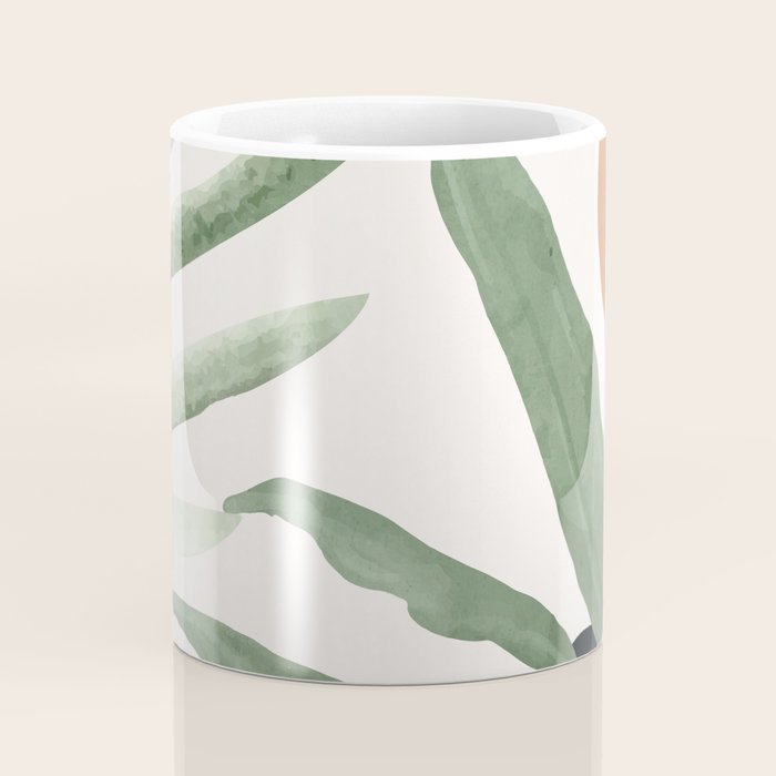 Abstract Art Tropical Leaves 10 Coffee Mug Gallery Image 4