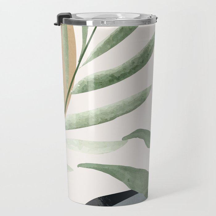 Abstract Art Tropical Leaves 10 Travel Mug Gallery Image 3