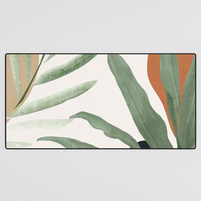 Abstract Art Tropical Leaves 10 Desk Mat Gallery Image 3