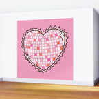 Disco Ball Heart Wall Mural Gallery Image 2