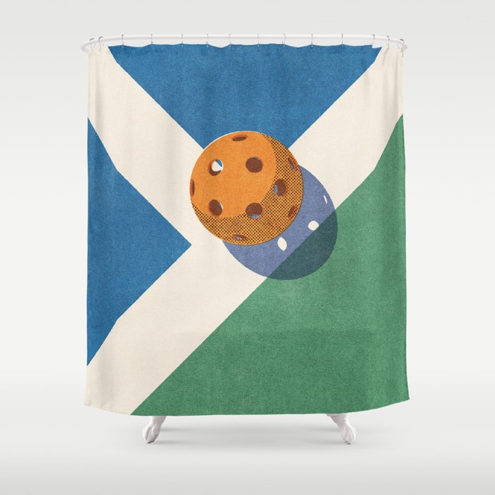 BALLS - Pickleball - II Shower Curtain Gallery Image 1