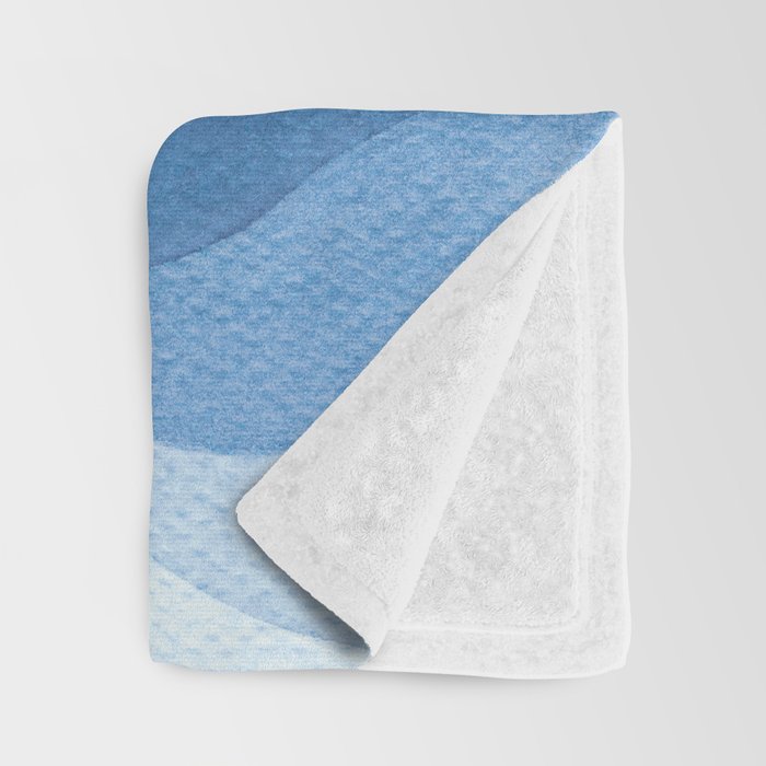 Boy with paper boats, blue Throw Blanket Gallery Image 3