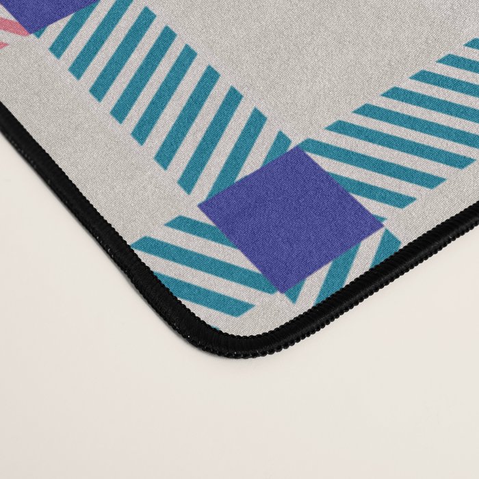 Vibrant Plaid Fusion B Desk Mat Gallery Image 4