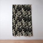 Jackalope - black and cream  Window Curtain Gallery Image 3