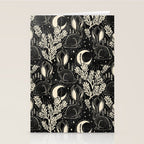 Jackalope - black and cream  Stationery Card Gallery Image 2