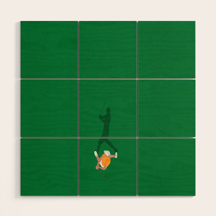 Golfing  Wood Wall Art Gallery Image 1