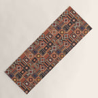 Geometric Tribal Patchwork Rug Design Yoga Mat Gallery Image 1