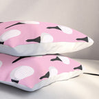Golf Ball & Tee Pattern (Pink) Pillow Sham Gallery Image 3