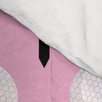 Golf Ball & Tee Pattern (Pink) Comforter Gallery Image 4