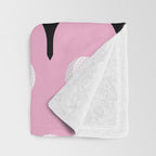 Golf Ball & Tee Pattern (Pink) Throw Blanket Gallery Image 3