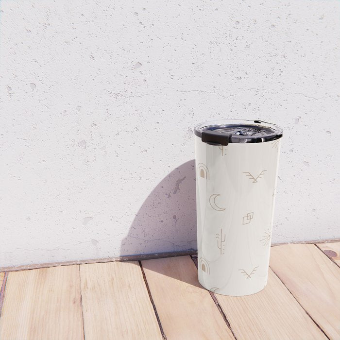 Bohemian Desert Neutrals Travel Mug Gallery Image 4