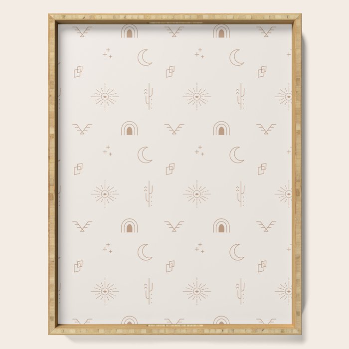 Bohemian Desert Neutrals Serving Tray Gallery Image 1