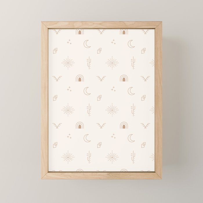 Bohemian Desert Neutrals Mini Art Print Gallery Image 1