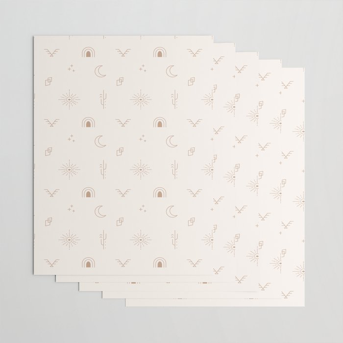Bohemian Desert Neutrals Wrapping Paper Gallery Image 3
