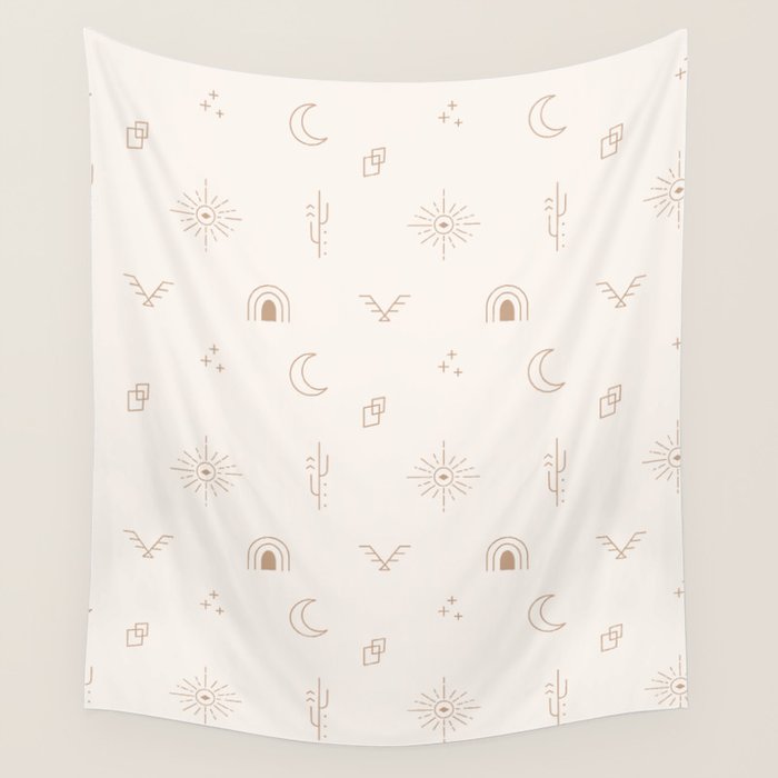 Bohemian Desert Neutrals Wall Tapestry Gallery Image 4