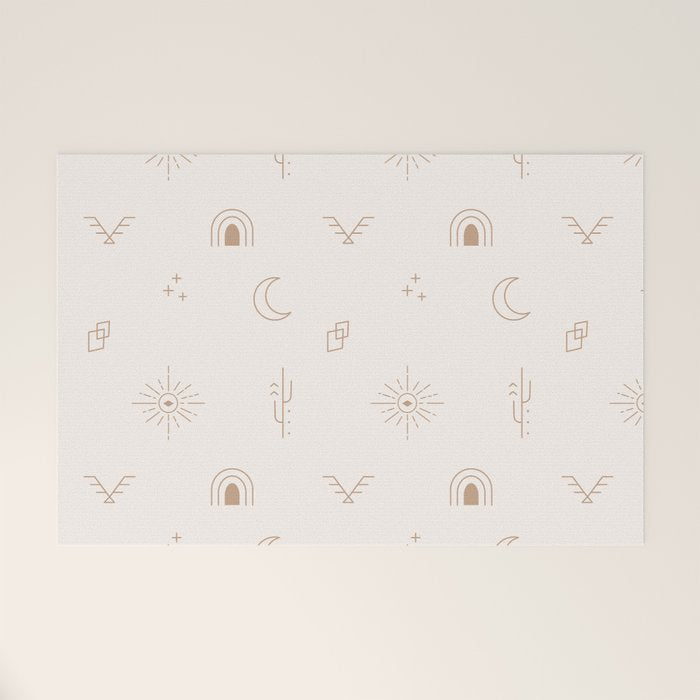 Bohemian Desert Neutrals Welcome Mat Gallery Image 1