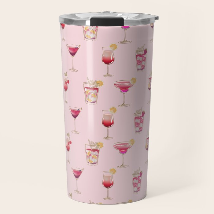 Glam Cocktails Theme Travel Mug Gallery Image 1