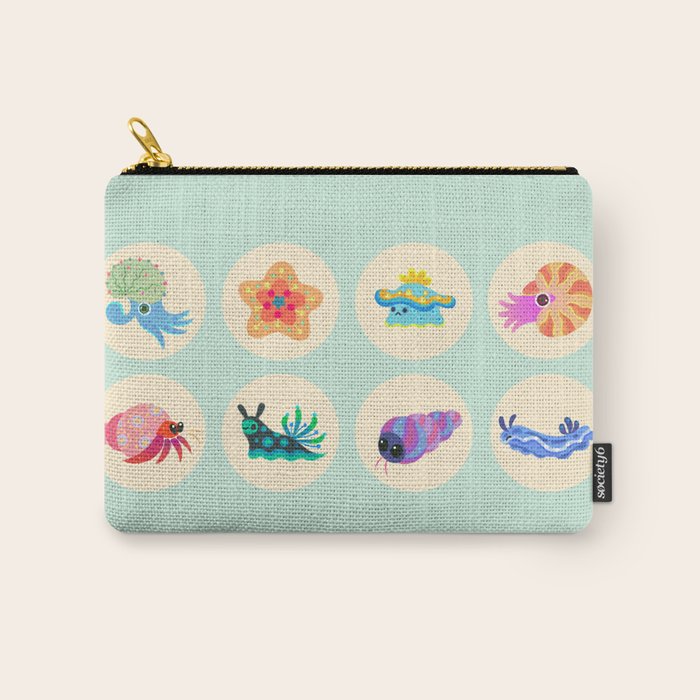 Hermit crab & starfish Carry All Pouch Gallery Image 1