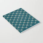 Bows & Ribbons Pattern XXIX Dark Teal Notebook Gallery Image 2