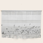 "Seagulls" | Coastal black and white photo | Film photography | Beach Wall Hanging Gallery Image 1