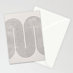 Mid-Century Modern No.28 - Woodblock Print Stationery Card Gallery Image 2