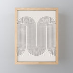 Mid-Century Modern No.28 - Woodblock Print Mini Art Print Gallery Image 1