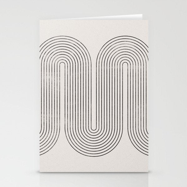 Mid-Century Modern No.28 - Woodblock Print Stationery Card Gallery Image 2