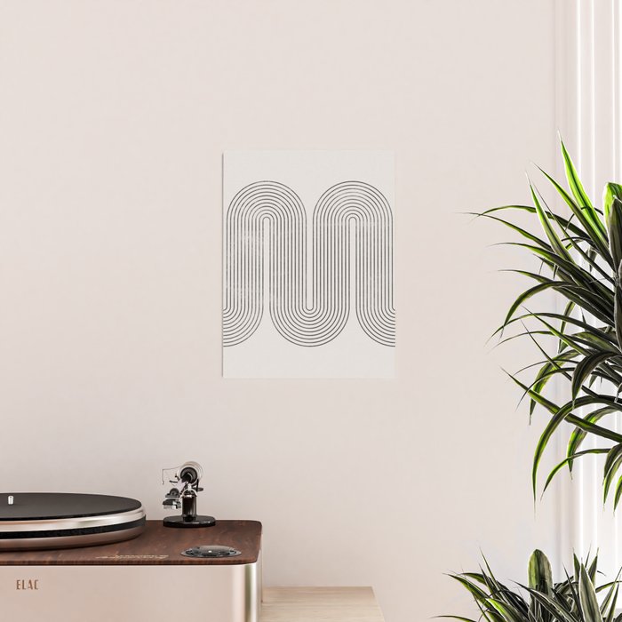 Mid-Century Modern No.28 - Woodblock Print Poster Gallery Image 2