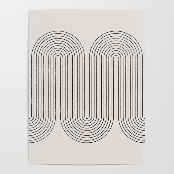 Mid-Century Modern No.28 - Woodblock Print Poster Gallery Image 4