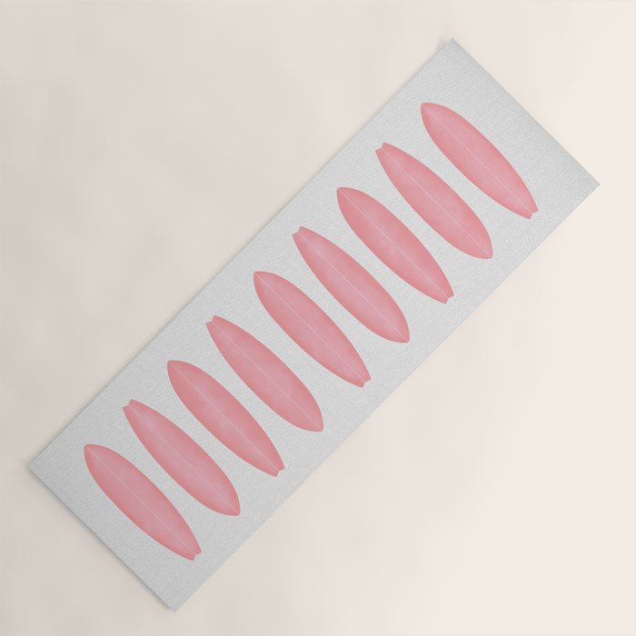 Surfboards in Pink Yoga Mat Gallery Image 1