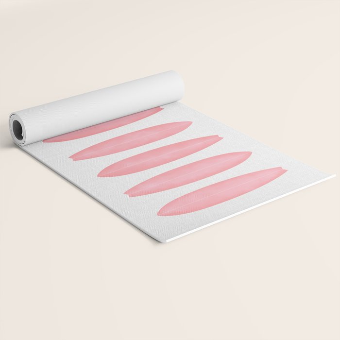 Surfboards in Pink Yoga Mat Gallery Image 2