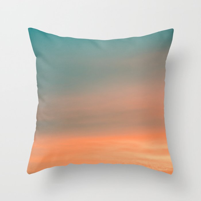 Colorful sunrise II | Wanderlust fine art print photography | Sunset sky | landscape Throw Pillow Gallery Image 6