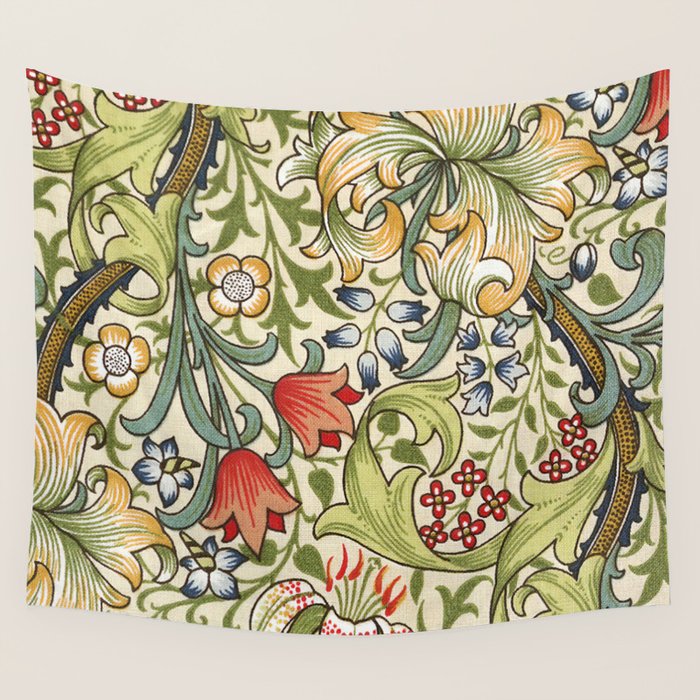Modern poster-William Morris-Vegetable print 4. Wall Tapestry Gallery Image 4