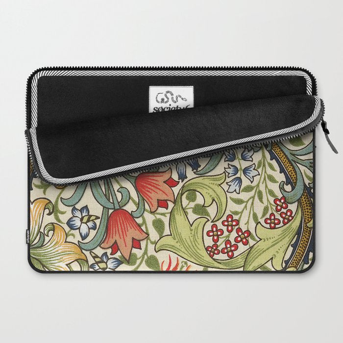 Modern poster-William Morris-Vegetable print 4. Laptop Sleeve Gallery Image 2