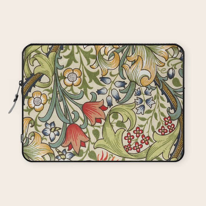 Modern poster-William Morris-Vegetable print 4. Laptop Sleeve Gallery Image 1