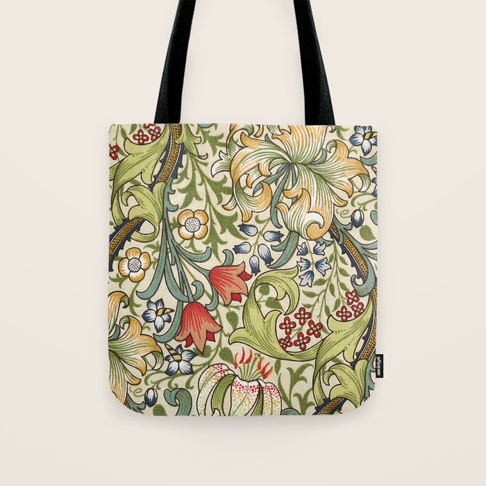 Modern poster-William Morris-Vegetable print 4. Tote Bag Gallery Image 1