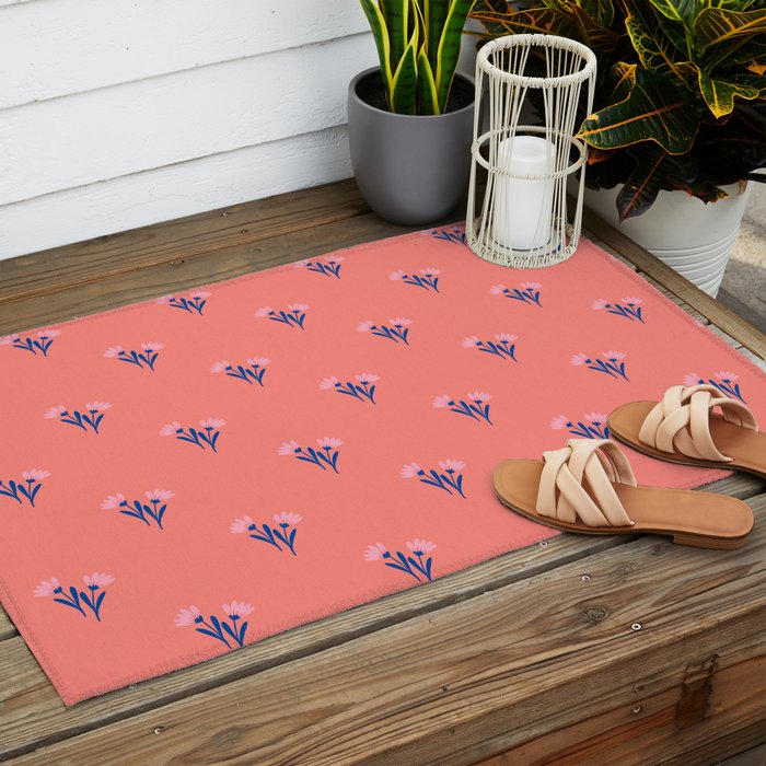 Ditsy floral pattern Outdoor Rug Gallery Image 2