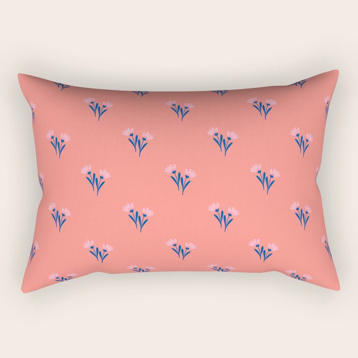 Ditsy floral pattern Rectangular Pillow Gallery Image 2