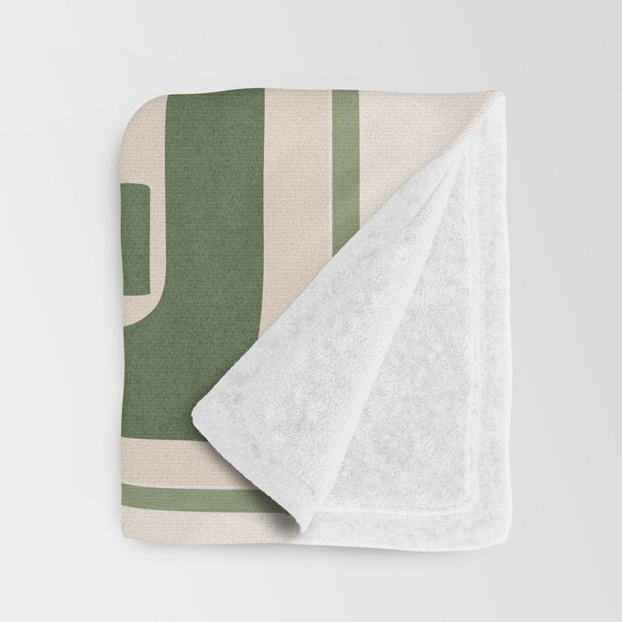 Organic Contemporary Modern Shapes 03 Throw Blanket Gallery Image 3