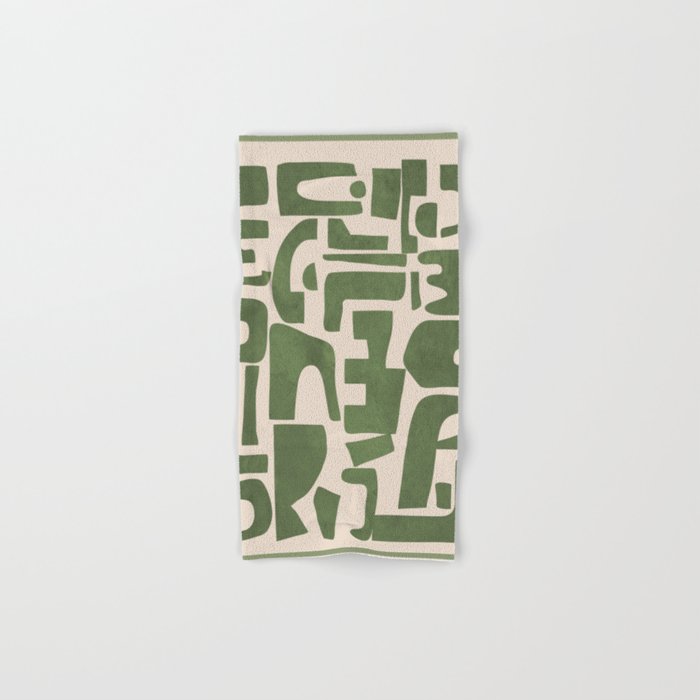 Organic Contemporary Modern Shapes 03 Bath Towel Gallery Image 1