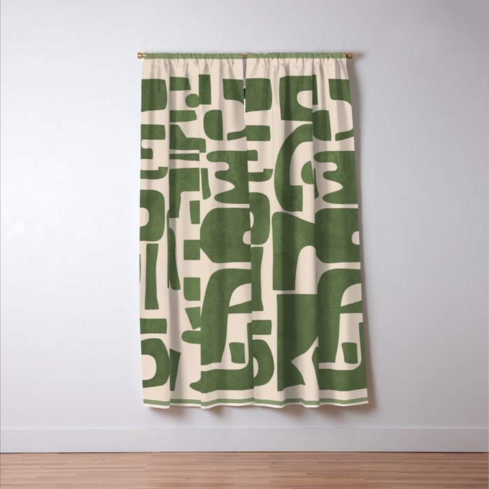 Organic Contemporary Modern Shapes 03 Window Curtain Gallery Image 3