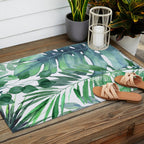 Tropical  Leaves Outdoor Rug Gallery Image 2