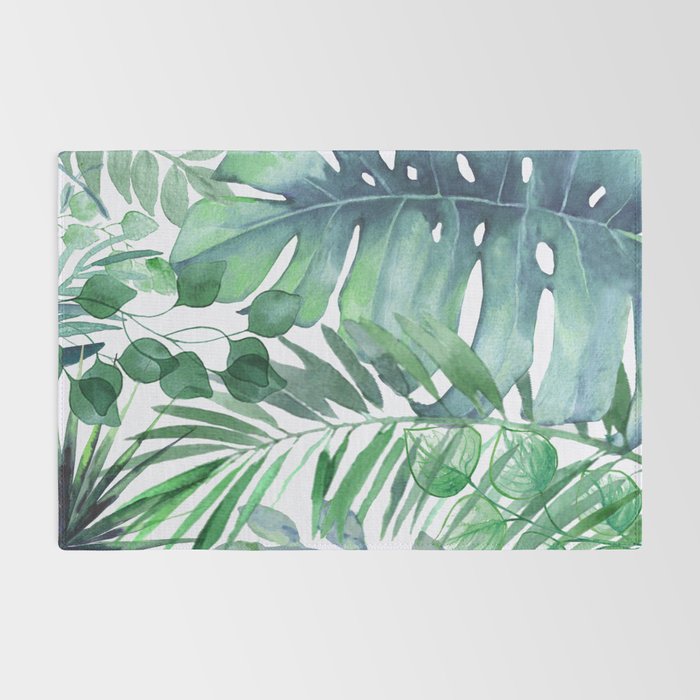 Tropical  Leaves Rug Gallery Image 2